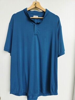 Mantra Golf Mens Catalyst Polo Performance Shirt Blue Size 2XL
